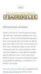 Mobile Screenshot of officialfarklerules.com