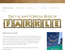 Tablet Screenshot of officialfarklerules.com